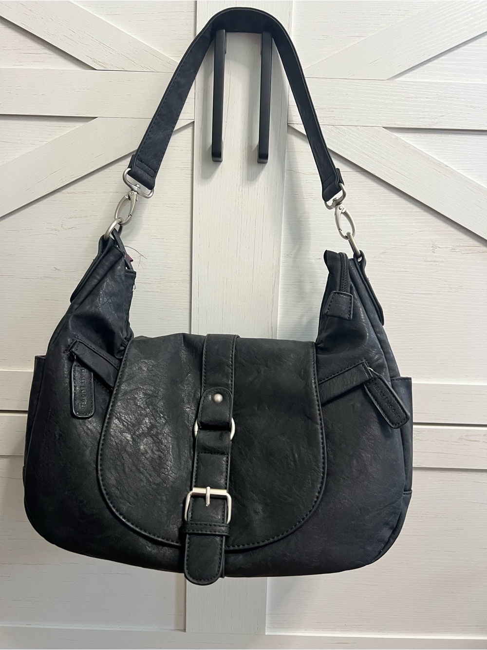 Kelly Moore Black Hobo Shoulder Bag / diaper bag/multi functional bag